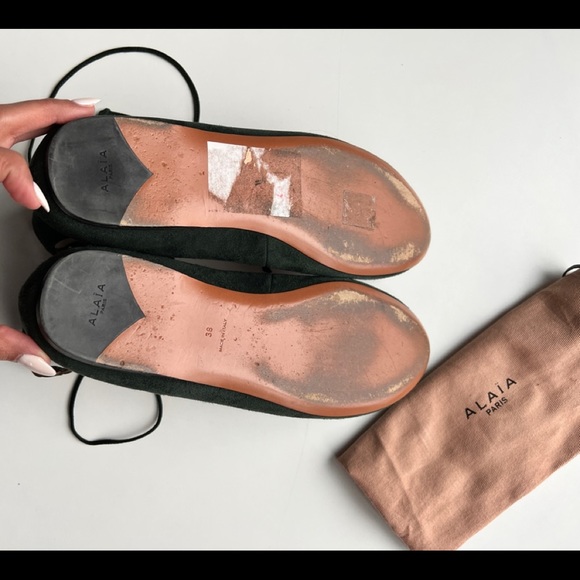 Alaia flats, dark green - Picture 6 of 7